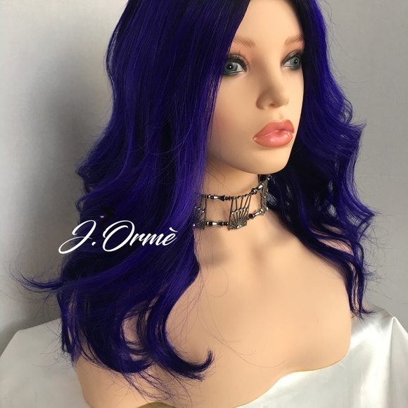 Purple Rage Ombre Human Hair Wig